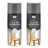 2X 151 Clear Matt Varnish 400ml Spray Paint